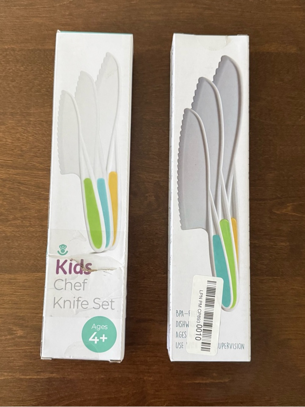 Tovla Jr kids chef knife set bundle - yellow, green, teal